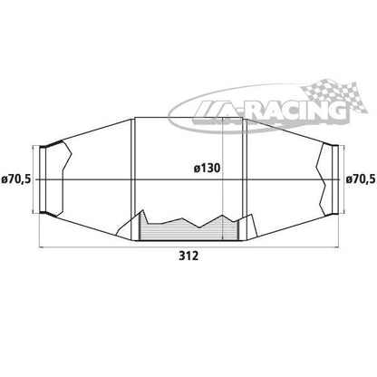 90950182 HJS Universal Tuning Katalysator