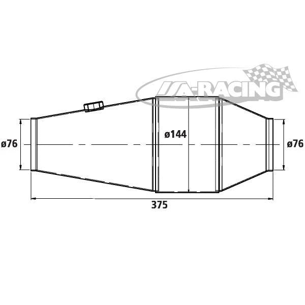 90950190 HJS Universal Tuning Katalysator