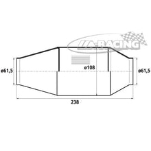 90950192 HJS Universal Tuning Katalysator
