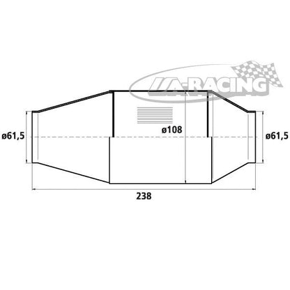 90950192 HJS Universal Tuning Katalysator