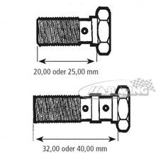 Stahl Doppel Hohlschraube