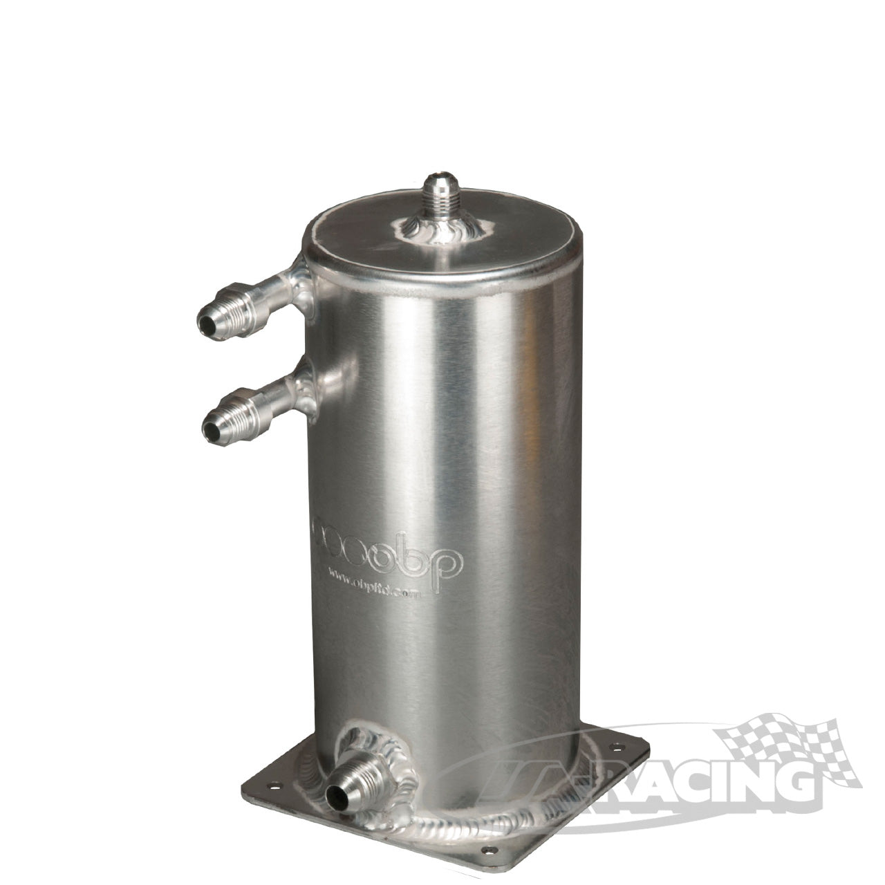 Kraftstoff Catchtank 100 x 220mm, Dash Anschlüsse, 1,5 Liter