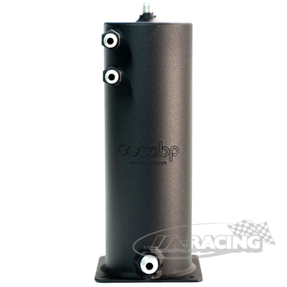 Kraftstoff Catchtank 100 x 280mm, Dash Anschlüsse, 2,0 Liter