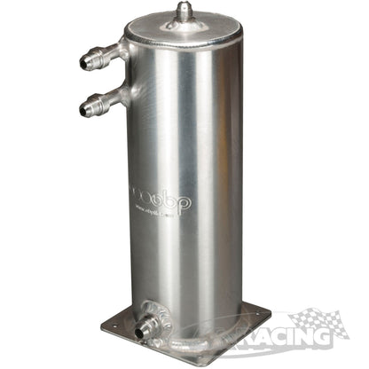 Kraftstoff Catchtank 100 x 280mm, Dash Anschlüsse, 2,0 Liter