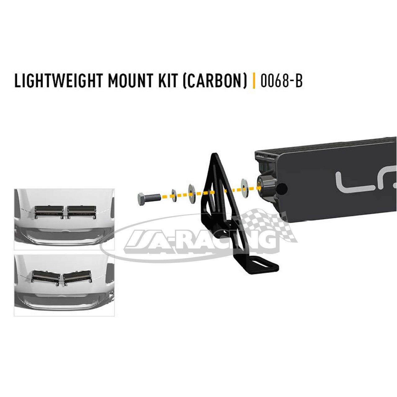 LAZER Lightweight Bonnet Mount Kit, passend für 2x Carbon 6