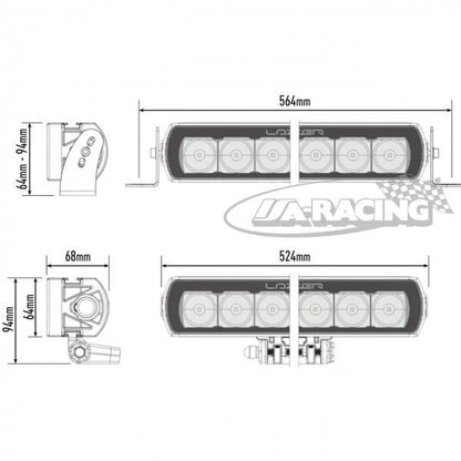 LAZER ST-12 EVO Scheinwerfermodul mit 12 LED