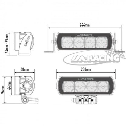 LAZER ST-4 EVO Scheinwerfermodul mit 4 LED