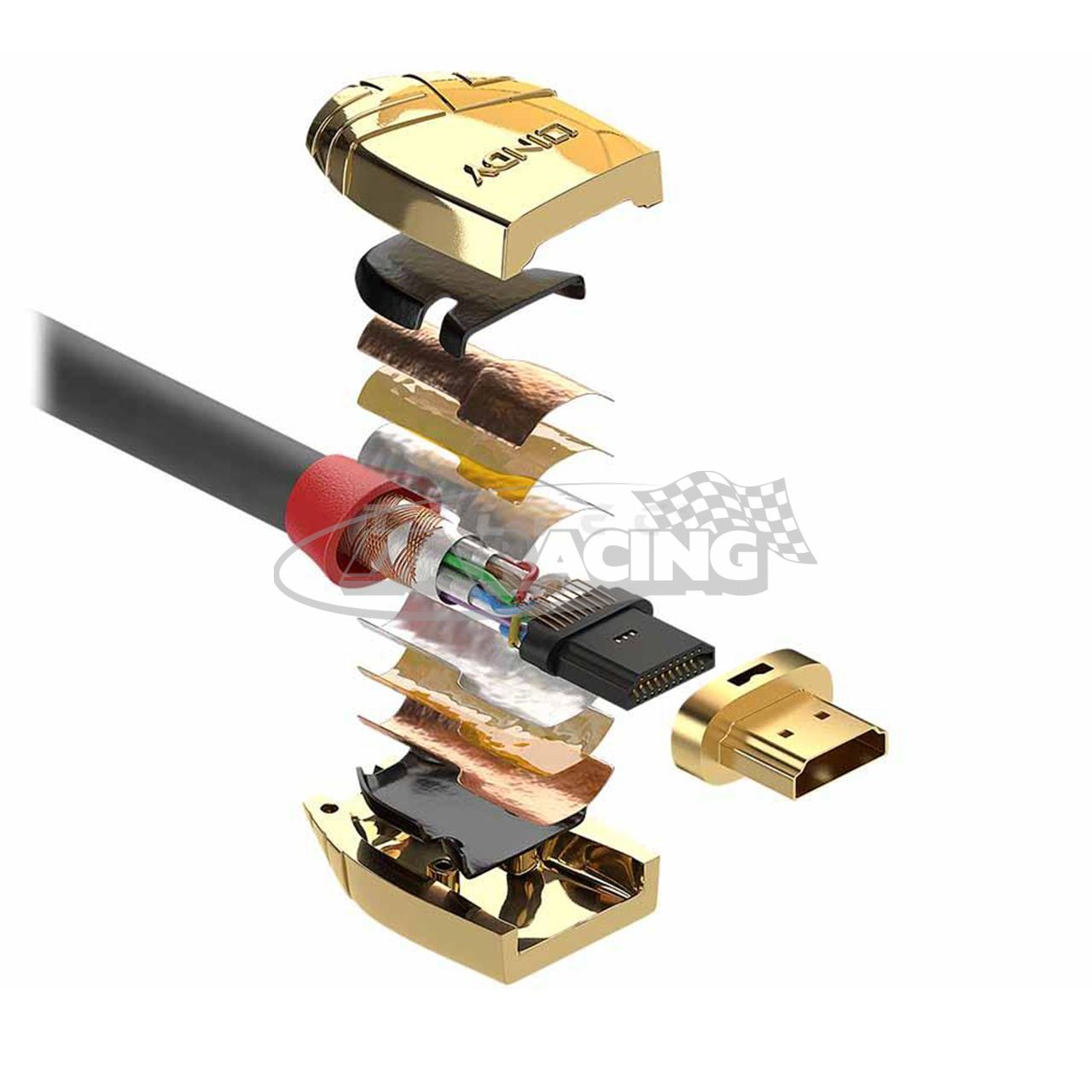 Lindy High Speed HDMI Kabel Gold Line