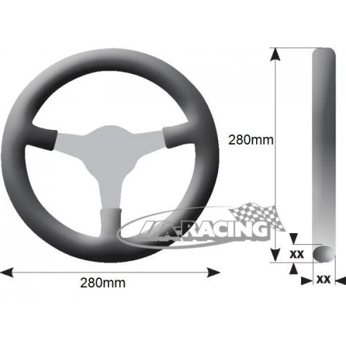 Moto Lita Lenkrad, Ø 280mm, Glattleder
