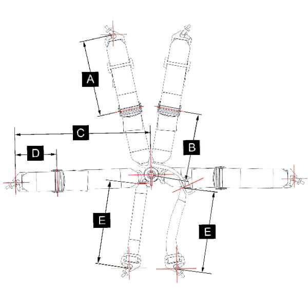 OMP ONE D SALOON Pull Down Sicherheitsgurt