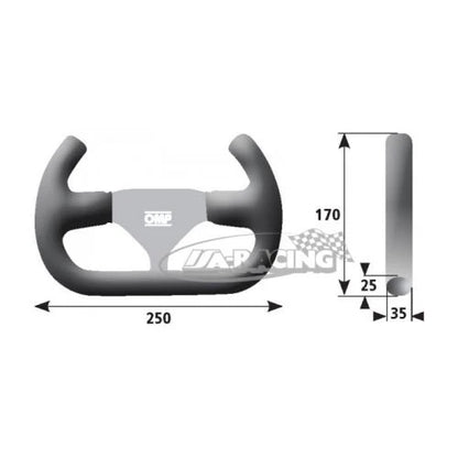 OMP Lenkrad Indy Open Ø170x250mm