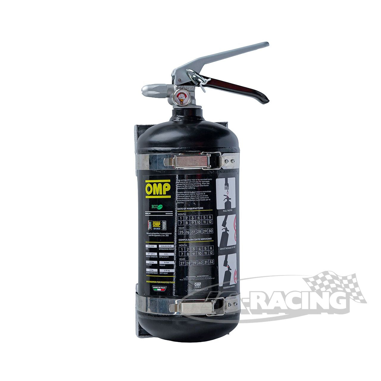 OMP Handlöscher, 2,4 ltr. EcoLifePlus, FIA homologiert, Stahl Behälter