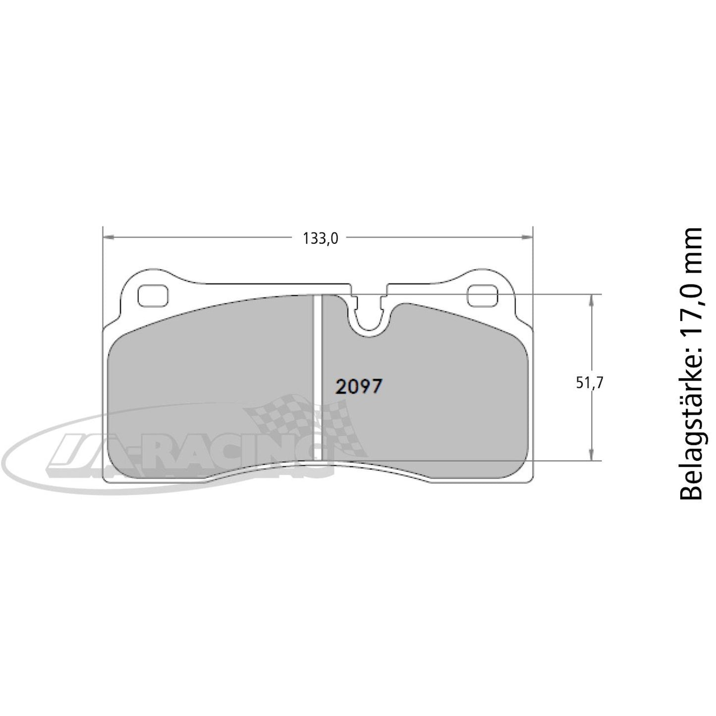 P2097 PFC Bremsbelag