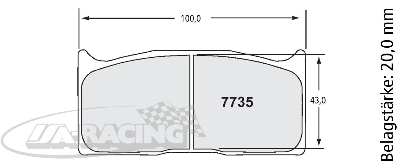 P7735 PFC Bremsbelag