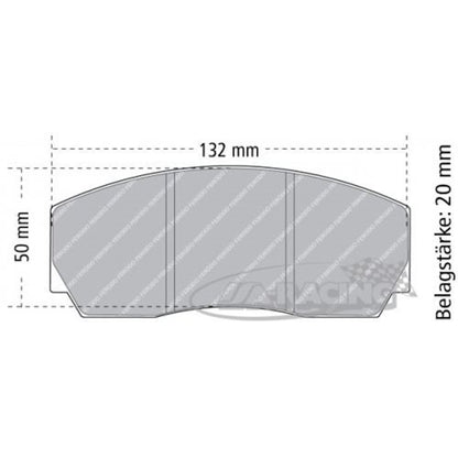 P7767 PFC Bremsbelag