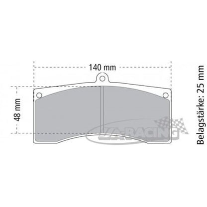 P7770 PFC Bremsbelag