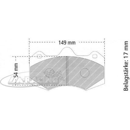 P7838 PFC Bremsbelag