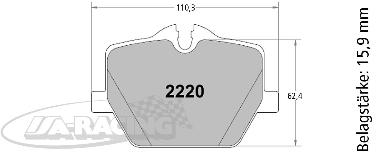 P2220 PFC Bremsbelag