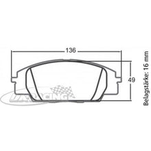 P0829 PFC Bremsbelag