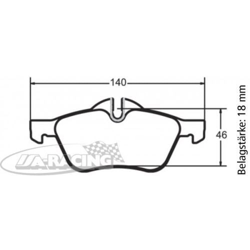 P0939 PFC Bremsbelag
