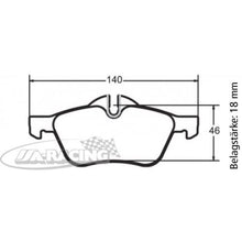 P0939 PFC Bremsbelag