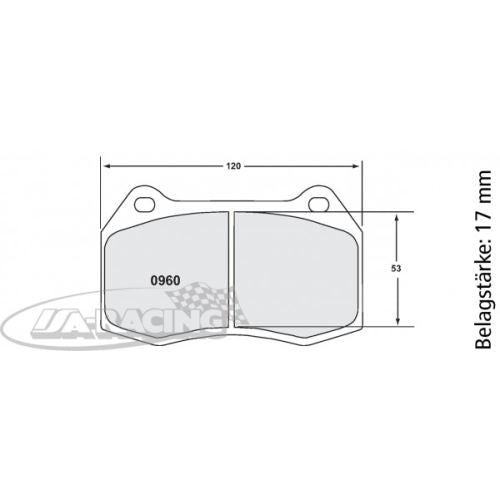 P0960 PFC Bremsbelag