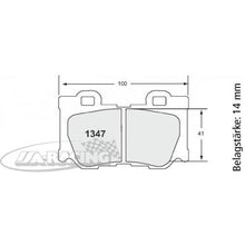 P1347 PFC Bremsbelag