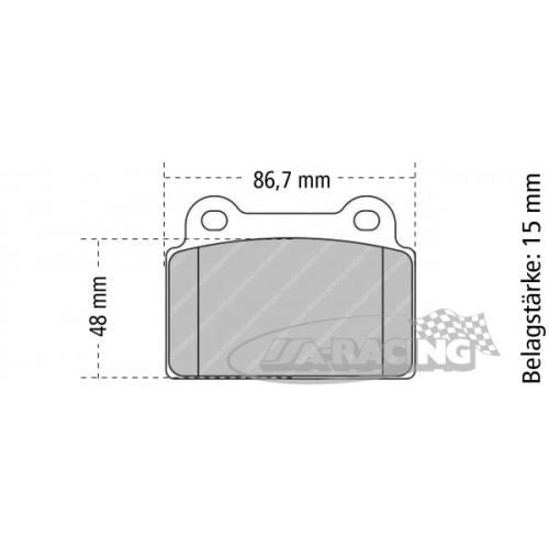 P1368 PFC Bremsbelag