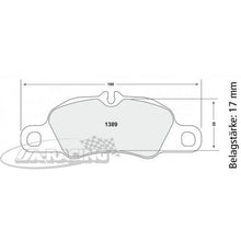 P1389 PFC Bremsbelag