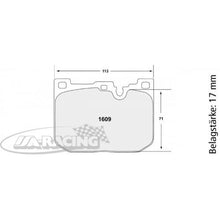 P1609 PFC Bremsbelag