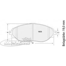 P1633 PFC Bremsbelag