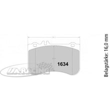 P1634 PFC Bremsbelag