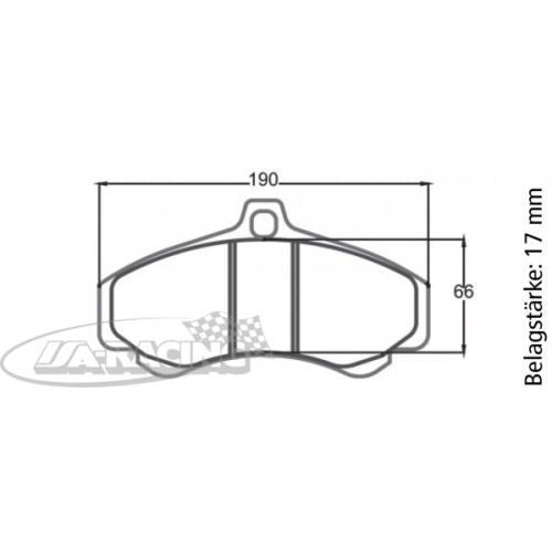 P7819 PFC Bremsbelag