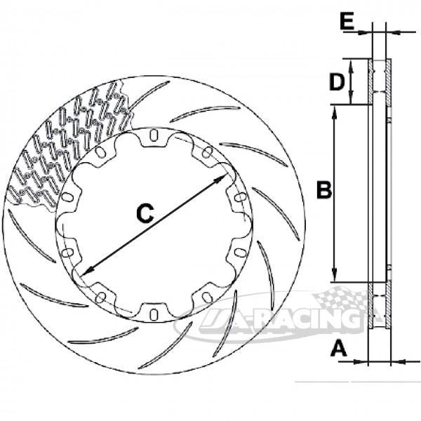 UD38032-1101/1201 Pagid RBD Bremsscheibe Ø 380,0mm