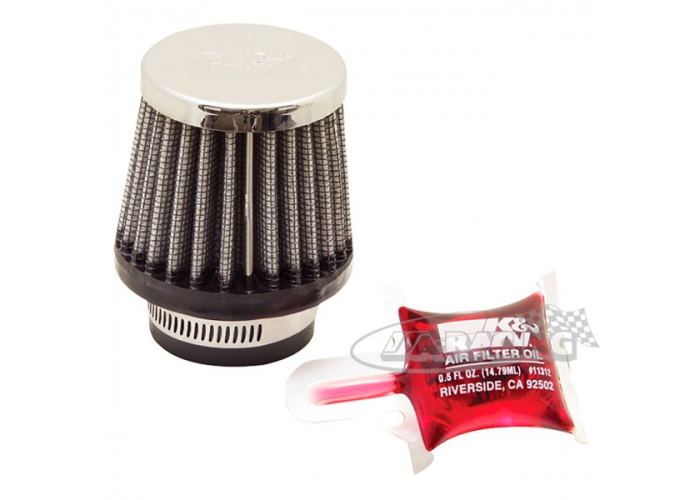 RC0790 K&N Universalfilter mit Chromkappe