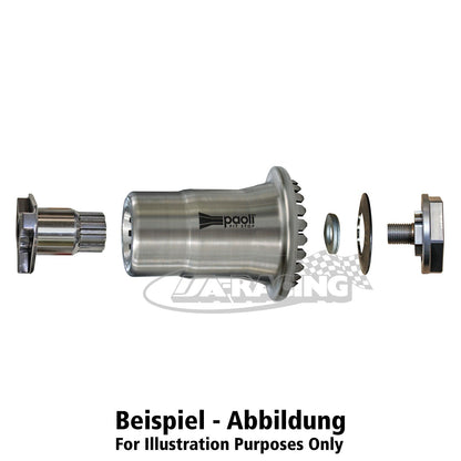 Radmutter-Nuss 1" Spline Drive Titan für McLaren 720 GT3/GT3 EVO/GTX