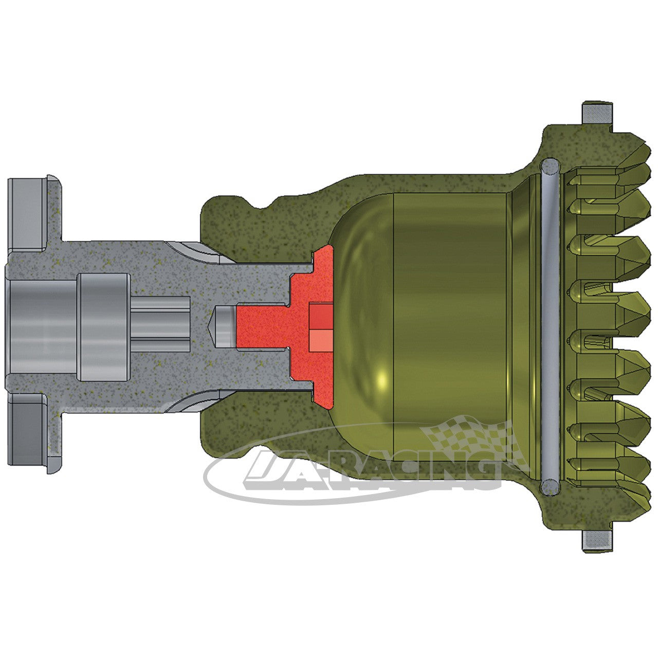Radmutter-Nuss 1" Spline Drive Titan für Formel E