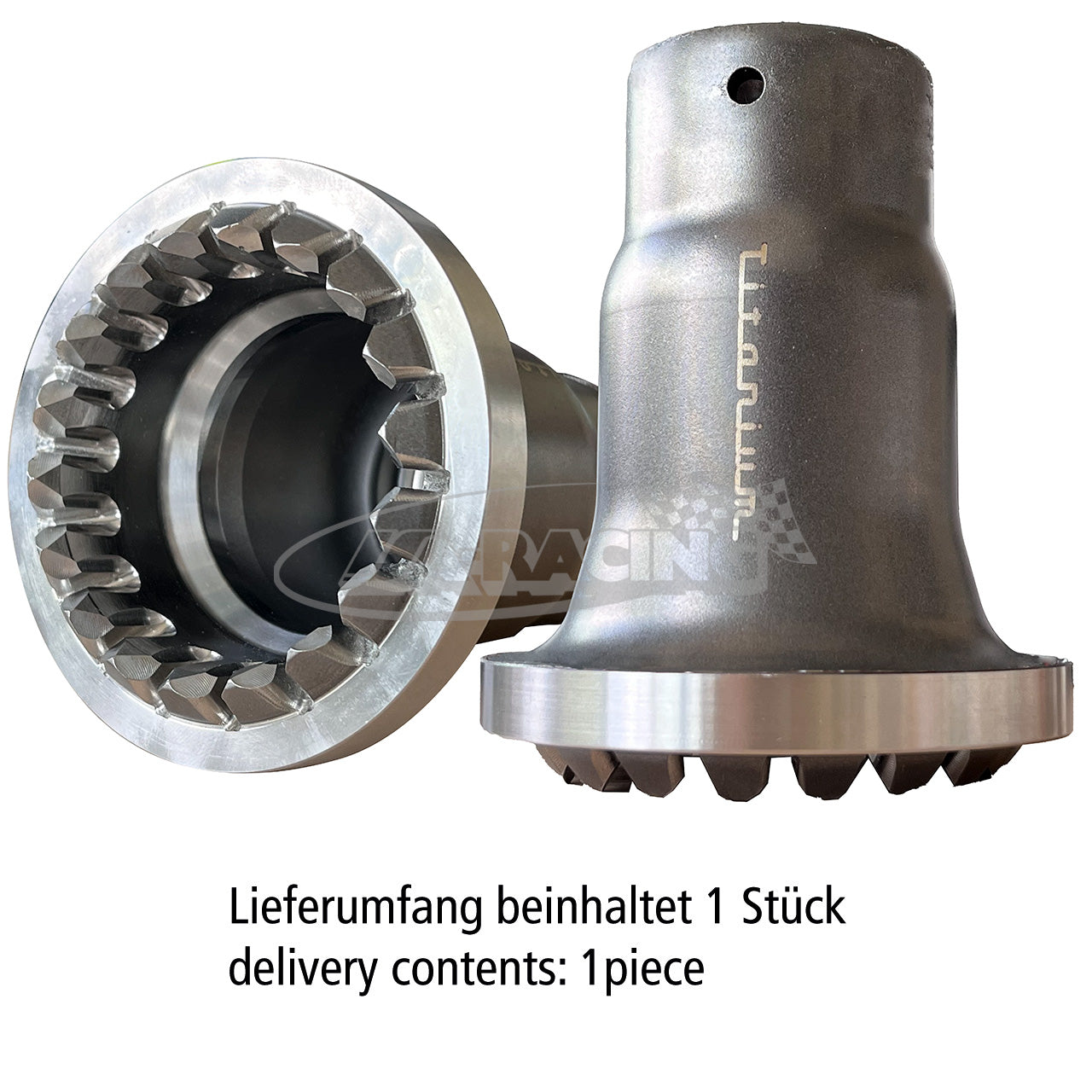 Radmutter-Nuss 1" Spline Drive Titan für Porsche 991/992 GT3-R