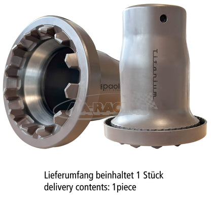 Radmutter-Nuss 1" Spline Drive Titan für BMW M4 GT3