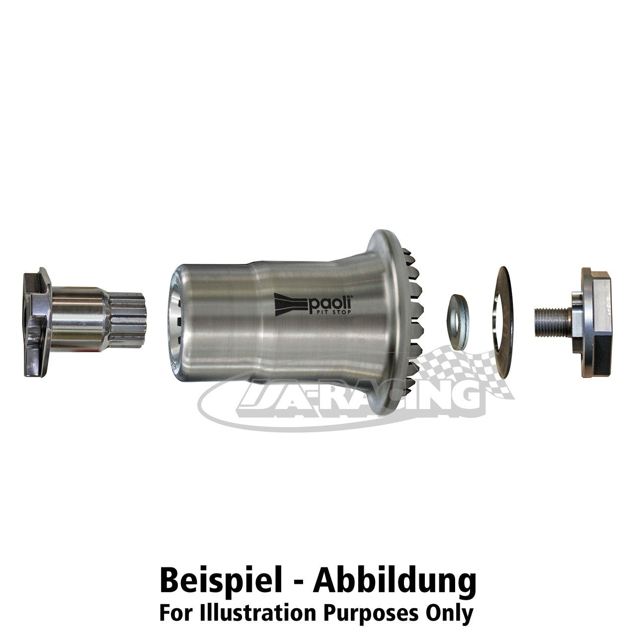 Radmutter-Nuss 1" Spline Drive Titan für super Formula