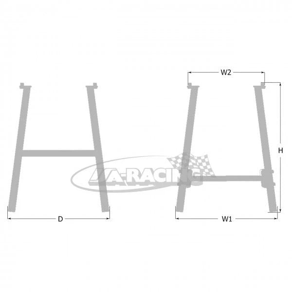 BG Ständer für Nivellier-Untersetzer 415x415mm