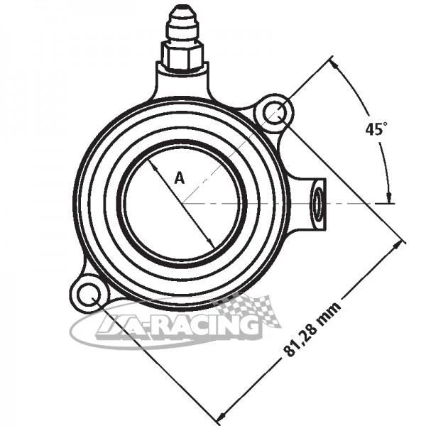Tilton Ausrücklager 60-8200, Kontaktfläche 44mm