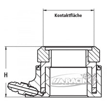 Tilton Ausrücklager 61-8000, Kontaktfläche 38mm (sehr flach)