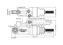 Tilton Aluminium Geberzylinder Serie 79