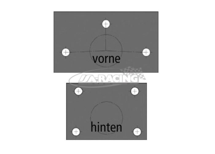 Verstärkungsplatten hinten und vorne