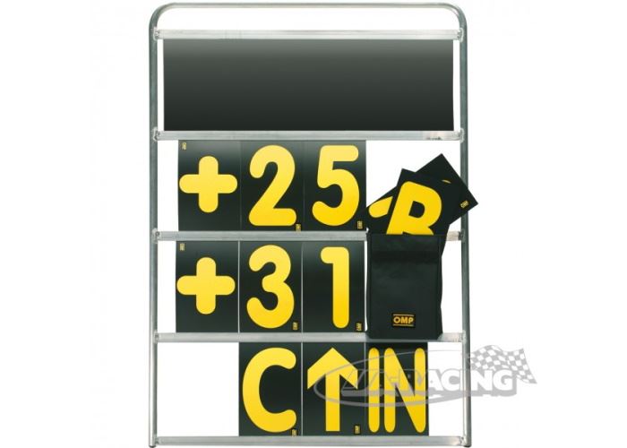 Aluminium Boxentafel 100 x 72cm komplett mit Nummern/Symbolen (42 Stück)