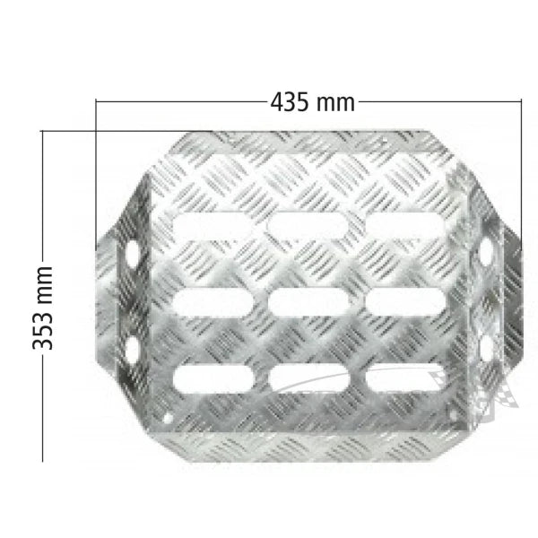 Aluminium Fussstütze für Beifahrer