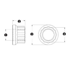 12-Kant Muttern mit metrischem Gewinde Stahl