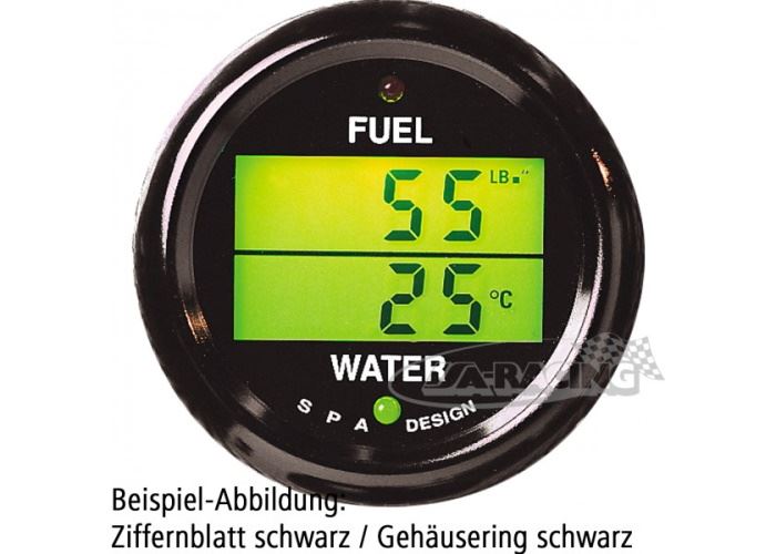 Doppelinstrument Benzindruck/Wassertemperatur
