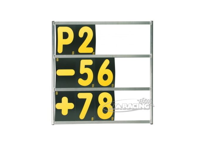 Aluminium Boxentafel 72 x 72cm komplett mit Nummern/Symbolen (24 Stück)